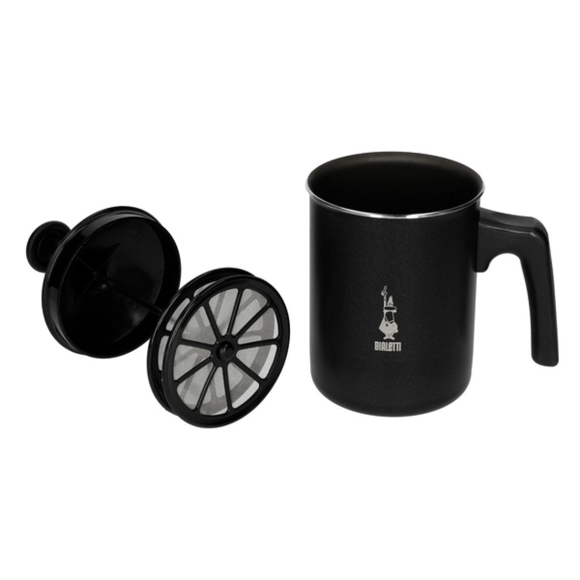  Bialetti 0004430 Montalatte Elettrico, Fassungsvermögen 240 ml,  500 W, 1 Tasse Rostfreier Stahl, Silber schwarz