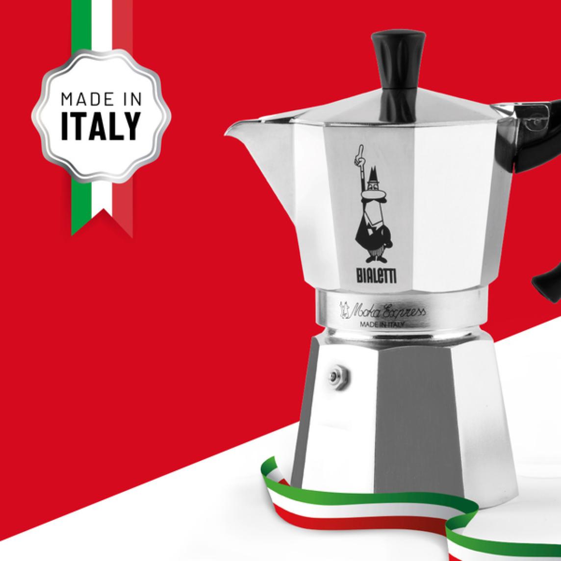 Aluminum and plastic handle 9 cup italian coffee maker
