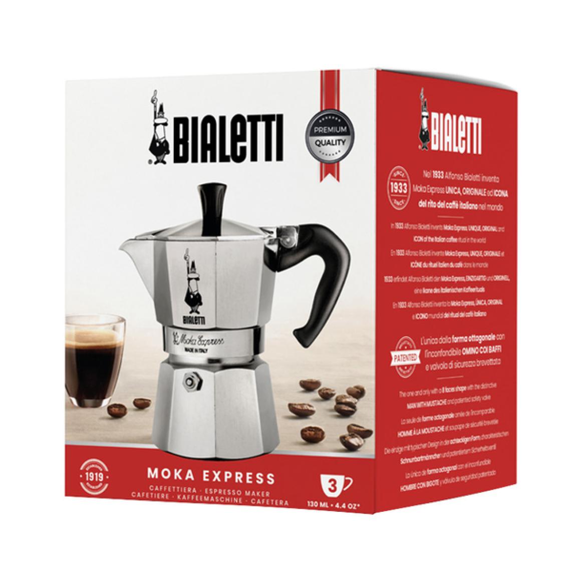 Tricolored Bialetti Moka Express - Artisan Cooking